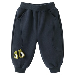 咔咔熊猫宝宝春款卡通裤子儿童运动慢跑卫裤春秋男女童校园休闲裤