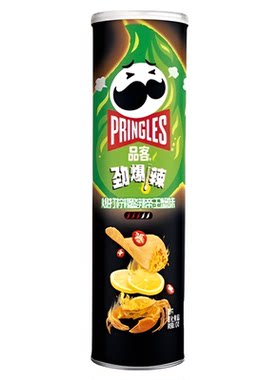品客爆打柠檬酸辣帝王蟹味薯片