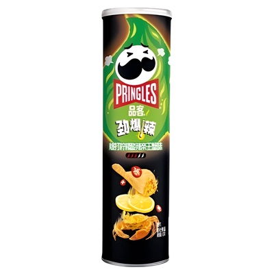 品客爆打柠檬酸辣帝王蟹味薯片