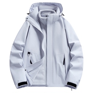 雪中飞户外三合一冲锋夹克男生冬季新款防风防水登山服加绒外套女