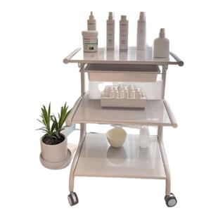 美容推车美容院小推车医美仪器多功能美甲纹绣移动置物架全钢工具