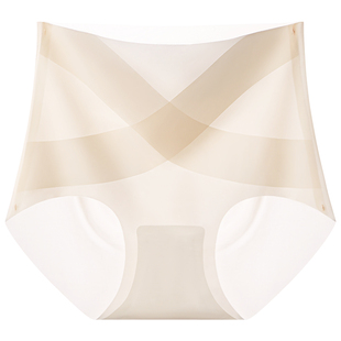 南极人无痕高腰收腹内裤女2026夏季薄款冰丝塑性不夹臀女生三角裤