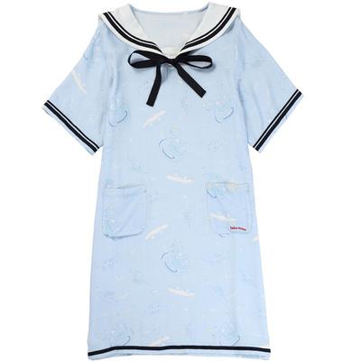 tutuanna家居服睡衣棉海军风