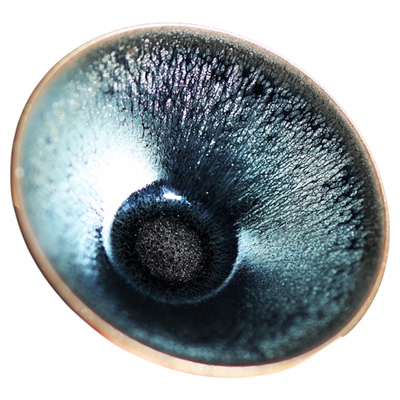 建盏主人茶杯手工薄胎银毫茶盏