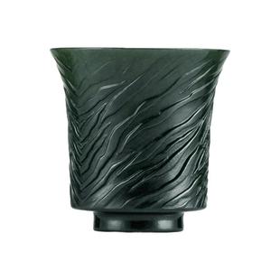 天然和田玉石茶杯专用个人高档主人杯子单个高端单杯男女玉杯文虎