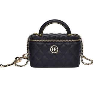 新年礼物2026hr赫莲娜女包新款包包手提包盒子单肩斜挎包真皮