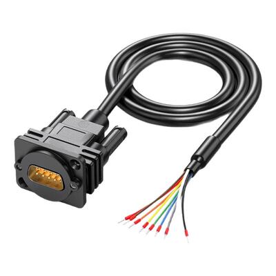 面板式DB9RS232串口线螺母固定