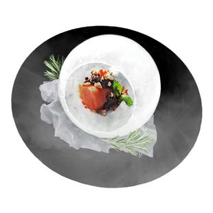 荷花冰碗模具刺身盘饰冰柱创意冷菜摆盘装饰冻制硅胶冷面大冰碗模