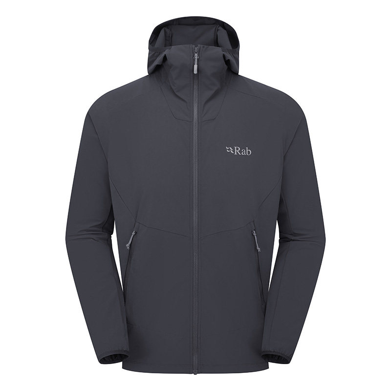 RAB睿坡Borealis男士户外健身夹克防风保暖徒步登山软壳衣 QWS-76