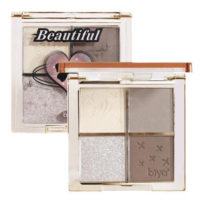 BIYA比雅自然光影立体修容盘高光样提亮自然闪粉阴影鼻影侧影日常