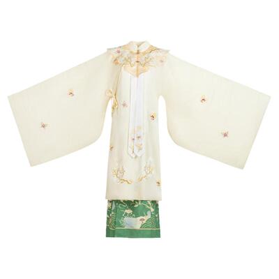 忘天涯2024秋季新品原创明制立领长衫春秋汉服云肩马面裙现货整套