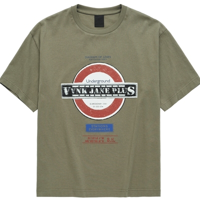 VVNKJANEPLUS印花宽松T恤