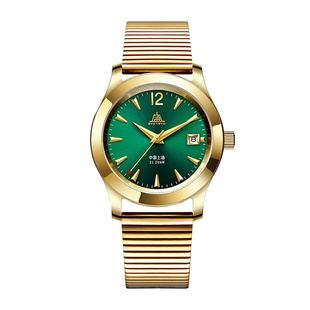 【蛇年限定】上海手表先锋派18k金字钉致敬复刻623自动机械表中性