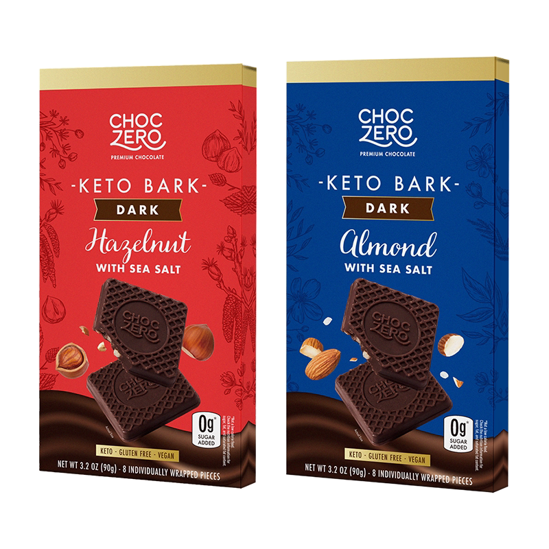 CHOCZERO零巧坚果碎黑巧克力90g
