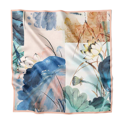 上海故事真丝中方巾女