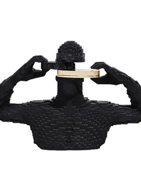 现代简约马赛克人物雕塑摆件客厅电视柜玄关家居酒店家居软装饰品