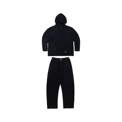 DifferentRiver2024春夏男女同款羊羔绒半拉链卫衣套装