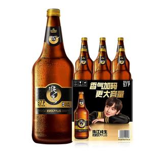 珠江啤酒1997纯生PLUS啤酒970mL*6瓶整箱批发官方旗舰店正品