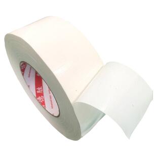 强力高粘性白色布基胶带 单面白色地毯胶带 固定地毯地膜瓷砖保护膜高粘度防水白色胶带空调管道密封装饰50米