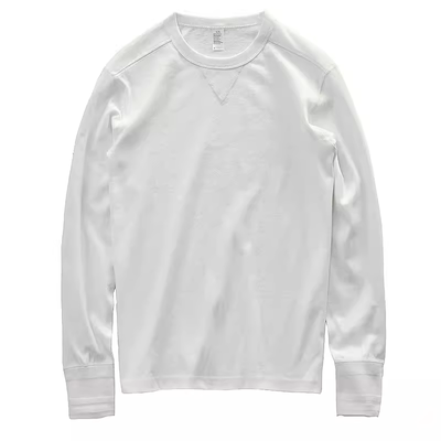 重磅纯棉长袖T恤商务休闲打底衫