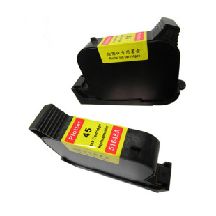 广和通兼容惠普HP45墨盒服装CAD绘图仪唛架机打版 喷码机51645A黑