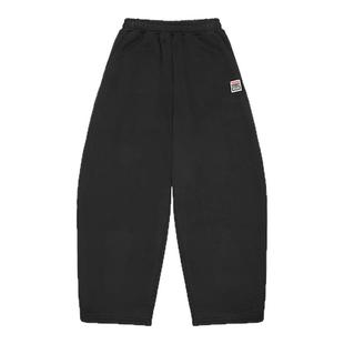 VISION童装 美式复古松紧带抓绒宽松弯刀卫裤长裤男女儿童25冬新