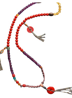 朱砂手串4mm多圈三圈项链女款砂