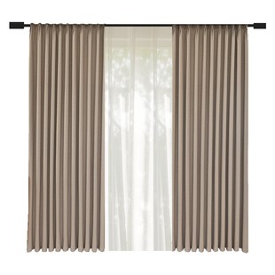 全遮光窗帘100不透光2025新款卧室隔音隔热客厅轻奢棉麻遮阳防晒