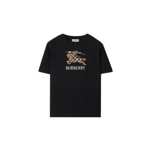 【礼物】BURBERRY男童 马术骑士格纹棉质 T恤衫81172921