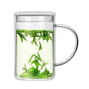 高硼硅玻璃杯大容量1000ml大号泡茶杯个人专用办公室喝水杯子男士