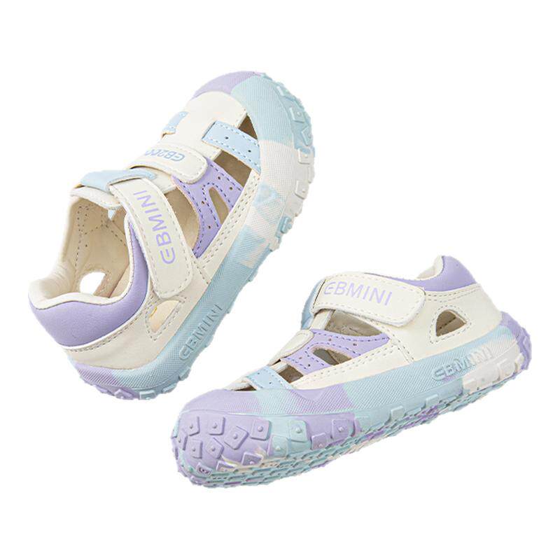 英贝米尼轻稳宝宝凉鞋夏季2026新款软底女童包头鞋子沙滩鞋男童鞋