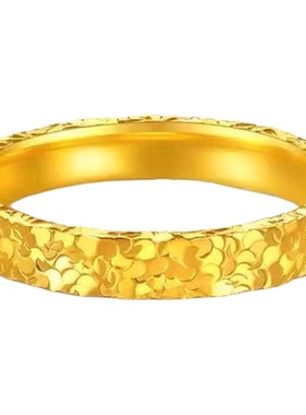 爆闪碎碎冰戒指金店同款