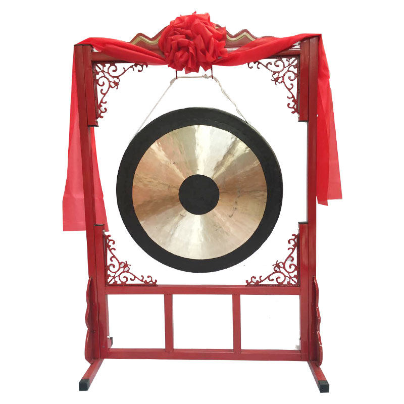 铜锣响器开道锣敲锣道具高虎音锣架子开业庆典上市锣纯铜青铜大号