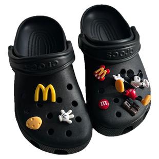 洞洞鞋配饰diy米奇crocs鞋花趣味食玩适配卡洛驰洞洞鞋配饰女装饰