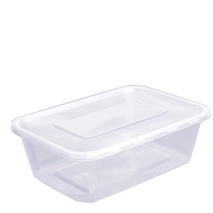 加厚一次性餐盒长方形500ml外卖打包盒1000透明塑料盒子快餐饭盒