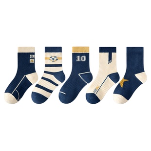 儿童袜子男童春秋季童袜女童夏季中筒男孩宝宝大童防臭运动棉袜