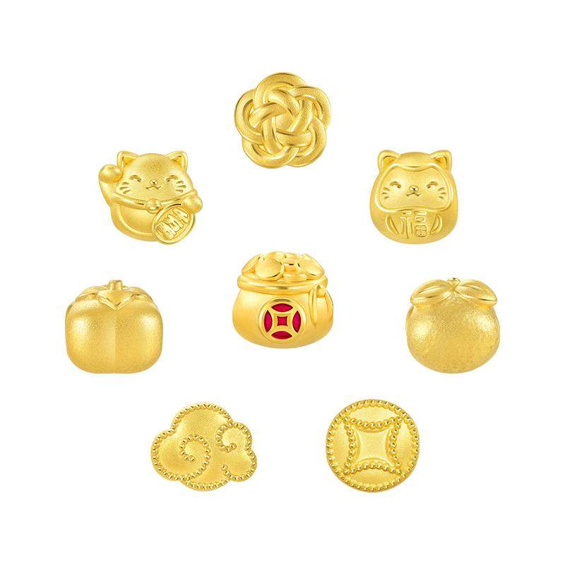 周生生黄金charme串珠