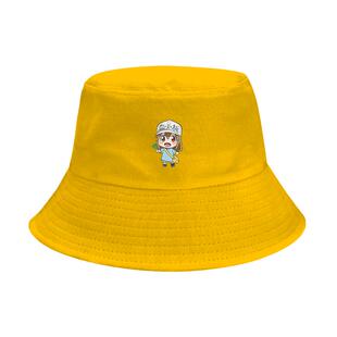 工作细胞血小板白血球红血球动漫周边渔夫帽子男女盆帽防晒遮阳帽