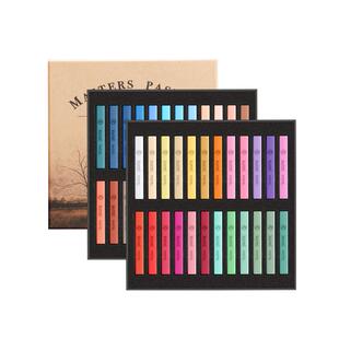 马利色粉笔24色美术画画专用48色粘土专用色粉棒颜料美术生专业手绘彩绘绘画兽头bjd上色工具套装36色黑板报