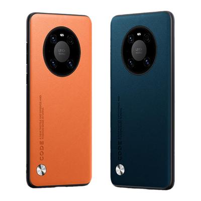 适用华为mate40手机壳新款mate40pro＋素皮保护套MT40RS保时捷全包防摔por商务轻奢磨砂高级感男女硅胶软壳