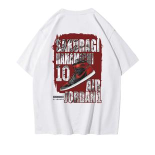 灌篮高手联名t恤男女情侣装篮球湘北樱木花道三井寿流川枫短袖夏