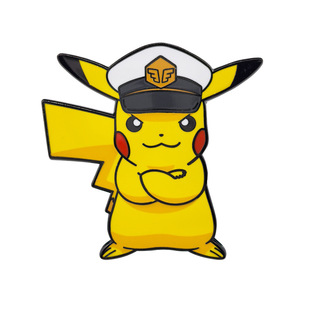 榕易记宝可梦船长皮卡丘金属徽章神奇宝贝皮卡丘胸针书包装饰品