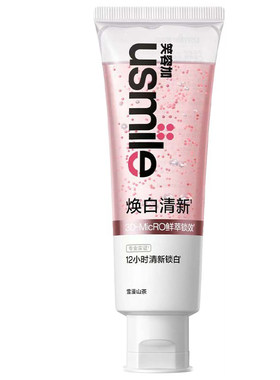 usmile笑容加焕白牙膏清新口气