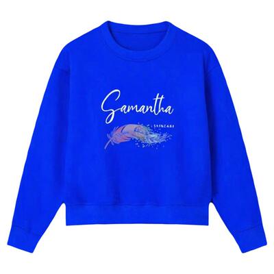 卫衣女春秋季高腰短款百搭显瘦印花长袖宽松韩版套头圆领外套上衣