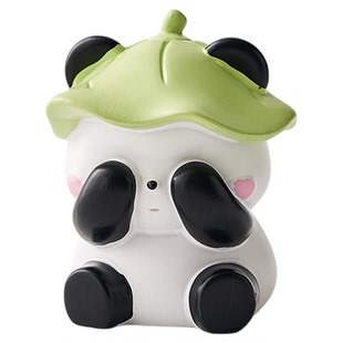 熊猫不听不看不说三不摆件治愈办公室桌面工位情绪稳定神器小礼物