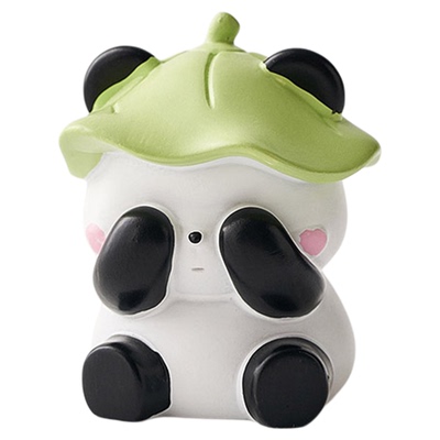 可爱三不小熊猫摆件解压神器