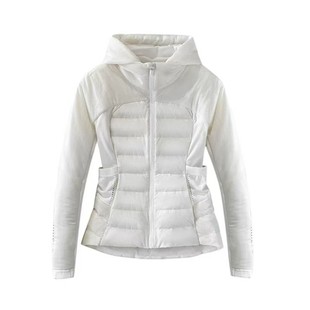 90白鸭绒女lulu同款羽绒服短款修身显瘦塑性轻薄运动排骨瑜伽服