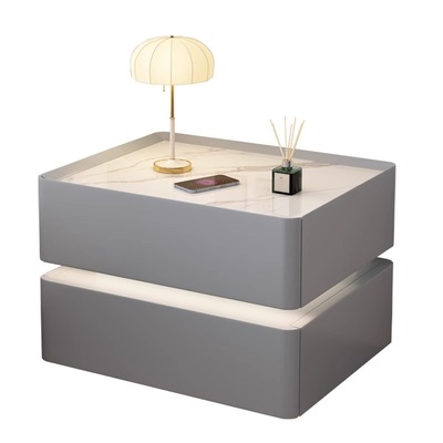 智能床头柜悬浮家用柜子免安装