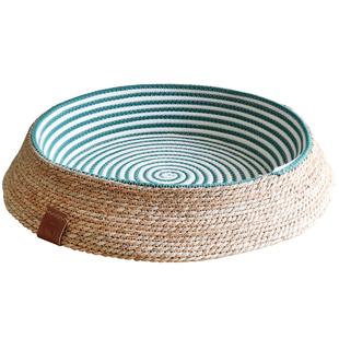 新款藤编猫窝四季通用宠物网红猫窝垫耐抓日式猫房子狗窝透气舒适