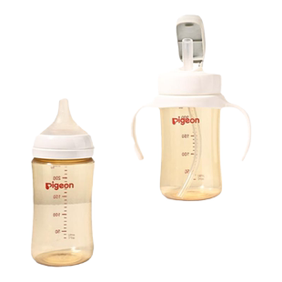 适配贝亲直饮吸管奶瓶配件第三代把手柄学饮鸭嘴重力球水杯储物盖